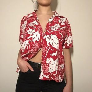 Red&White Hawaiian Shirt
